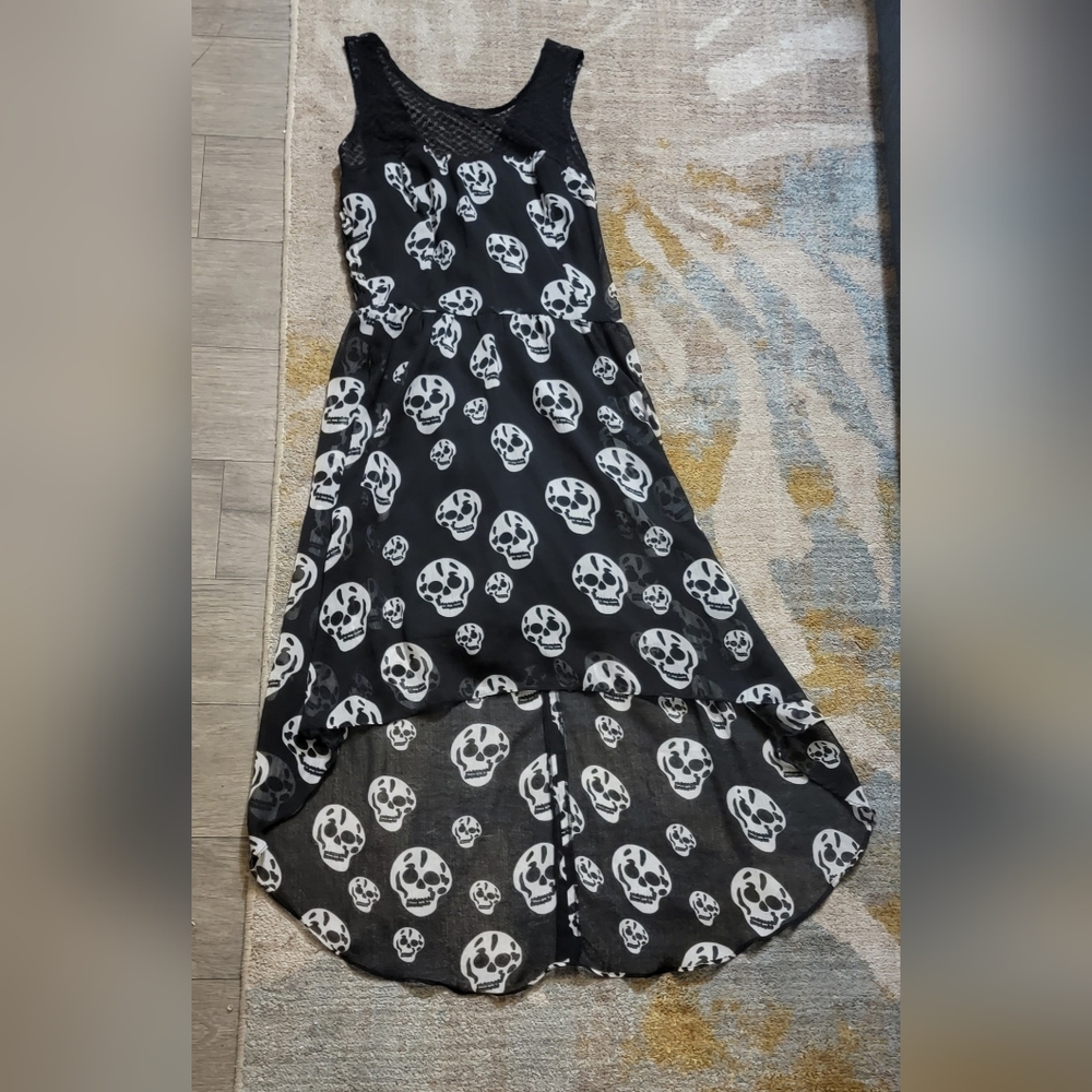 Black and Grey Skull Dress